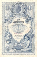 1 Austrijos guldenas.