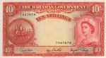 10 Bahamų šilingų. 