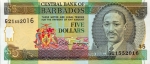 5 Barbadoso doleriai. 