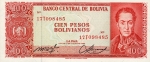 100 Bolivijos bolivianų.