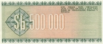 500000 Bolivijos pesų bolivianų.