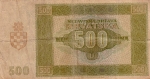 500 Kroatijos kunų.