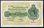 10 Falklando salų svarų.