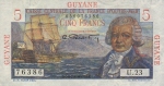 5 Prancūzijos Gvianos frankai.