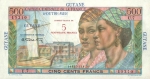 500 Prancūzijos Gvianos frankų.