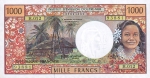 1000 Prancūzijos Polinezijos ir Okeanijos frankų.