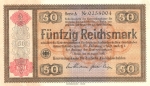 50 Vokietijos reichsmarkių.
