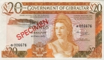 20 Gibraltaro svarų.