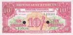 10 Didžiosios Britanijos šilingų.