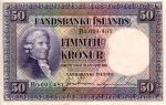 50 Islandijos kronų.