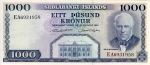 1000 Islandijos kronų.