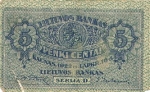 5 Lietuvos centai.