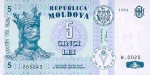 5 Moldovos lėjos.