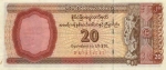 20 Mianmaro dolerių.