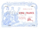 5 Naujosios Kaledonijos frankai.