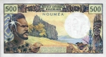 500 Naujosios Kaledonijos frankų.