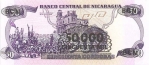 50000 Nikaragvos kordobų.