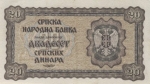 20 Serbijos dinarų.