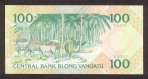 100 Vanuatu vatu.