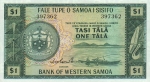 1 Vakarų Samoa tala.