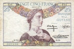 25 Prancūzijos Gvianos frankai.
