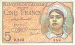 5 Alžyro frankai.