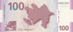 100 Azerbaidžano manatų. 