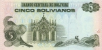 5 Bolivijos bolivianai. 
