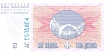 5 Bosnijos ir Hercegovinos dinarai.