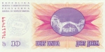10000 Bosnijos ir Hercegovinos dinarų.