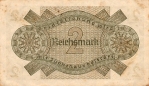 2  Vokietijos reichsmarkės.