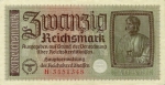20 Vokietijos reichsmarkių.