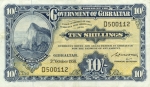 10 Gibraltaro šilingų.