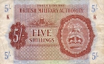 5 Didžiosios Britanijos šilingai.