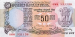 50 Indijos rupijų. 