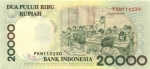 20000 Indonezijos rupijų. 