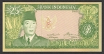 25 Indonezijos rupijos. 