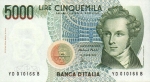 5000 Italijos lirų.