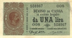 1 Italijos lira.
