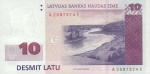10 Latvijos latų.