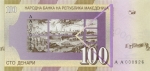 100 Makedonijos dinarų.