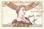 25 Martinikos frankai.