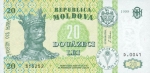 20 Moldovos lėjų.