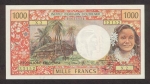 1000 Naujosios Kaledonijos frankų.