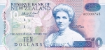 10 Naujosios Zelandijos dolerių.