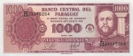 1000 Paragvajaus gvaranių.