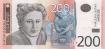 200 Serbijos dinarų.