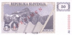 50 Slovėnijos tolarų.
