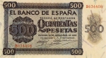 500 Ispanijos pesetų.