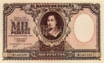 1000 Ispanijos pesetų.